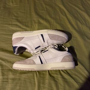 White and Navy Men's Sneakers